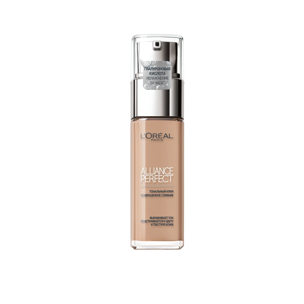 Фото L'OREAL PARIS ТОНАЛЬНЫЙ КРЕМ «ALLIANCE PERFECT СОВЕРШЕННОЕ СЛИЯНИЕ» ОБОГАЩЕННЫЙ ГИАЛУРОНОВОЙ КИСЛОТОЙ 30МЛ №5