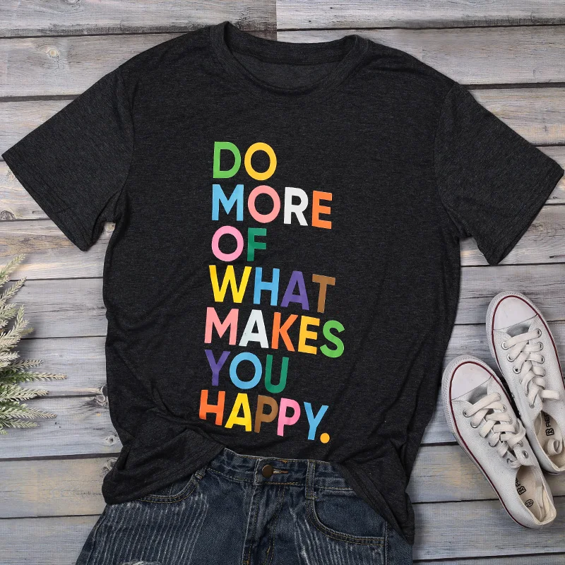 Летние Милые Футболки Женские Топы С Принтом Письма Свободные Черные Женской