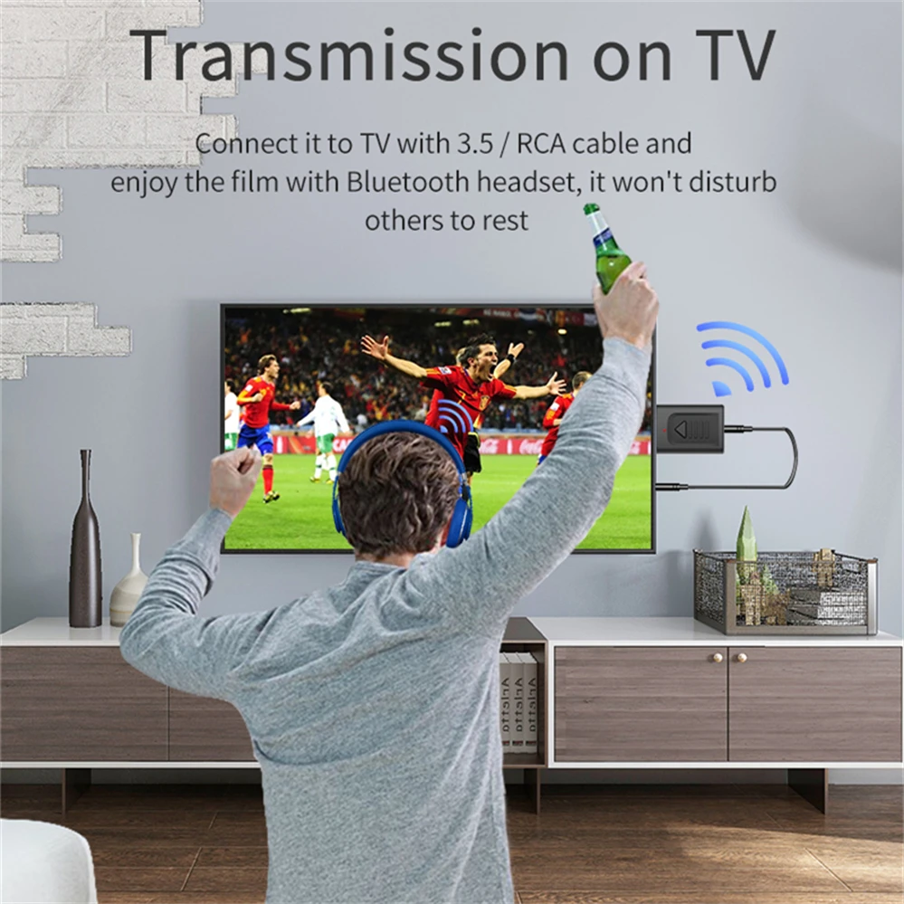WeeVnn USB Bluetooth 5.0 Transmitter Receiver 4 In 1 3 2 Adapter Dongle 3.5mm AUX for TV PC Headphones Home Stereo Car | Электроника