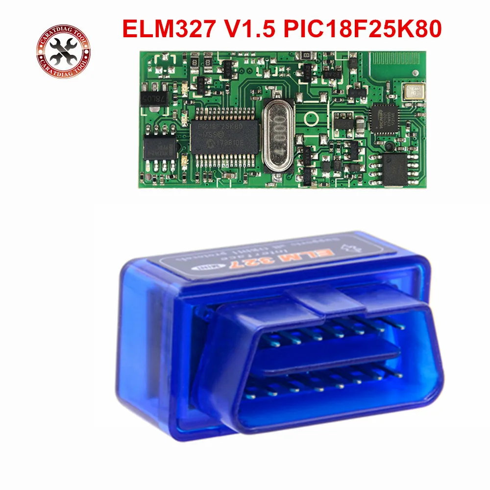 Новая прошивка V1.5 Супер Мини ELM327 Bluetooth с PIC1825K80 OBD2 диагностический инструмент ELM 327 V1.5 Bluetooth