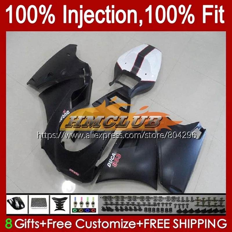 

Injection For DUCATI 748 853 916 996 998 S R 94 95 96 97 98 99 00 01 02 108No.18 916S 996S 998S 1994 Black white 2002 Fairings