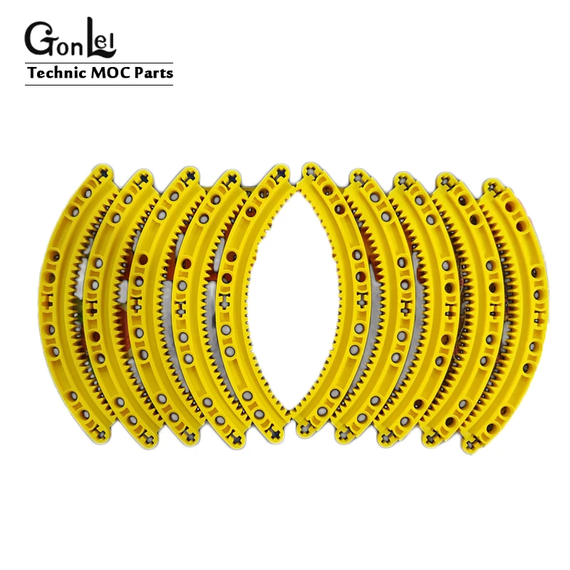 4 шт./лот кольцевая стойка Technic Gear Rack 1/4 Circle 11X11 строительные блоки детские игрушки