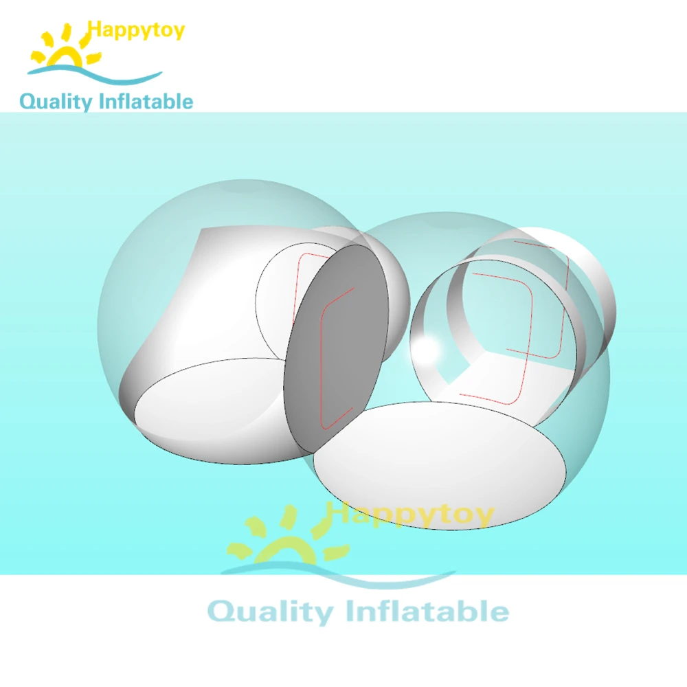 Визуальная или невизуальная прозрачная надувная палатка для кемпинга с без