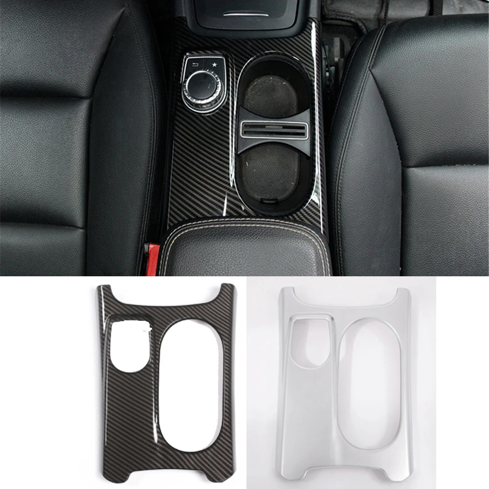 

ABS Center Console Water Cup Holder Decorative Cover Fit for Mercedes Benz A GLA CLA Class W176 X156 C117 2013-2019 LHD RHD