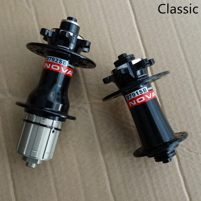 Велосипедная втулка Novatec D791SB D792SB черная красная серебристая для горного