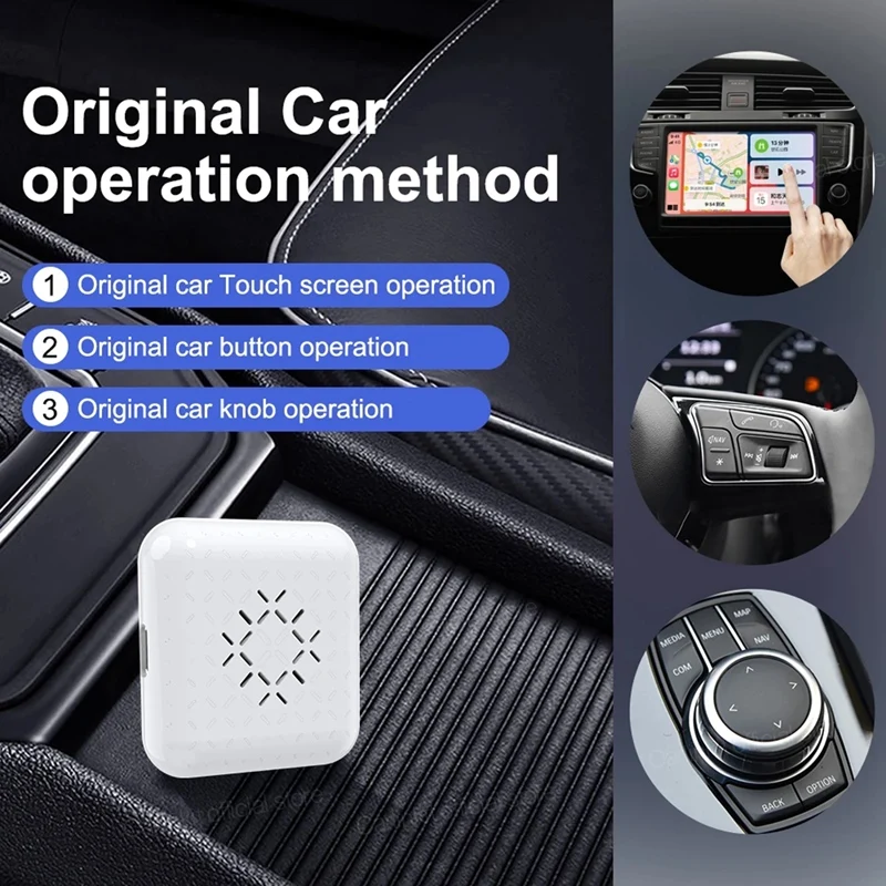 Carlinkit 2021 MINI CarPlay Box для Mercedes Volvo и т. Д. поддержка беспроводного автомобильного