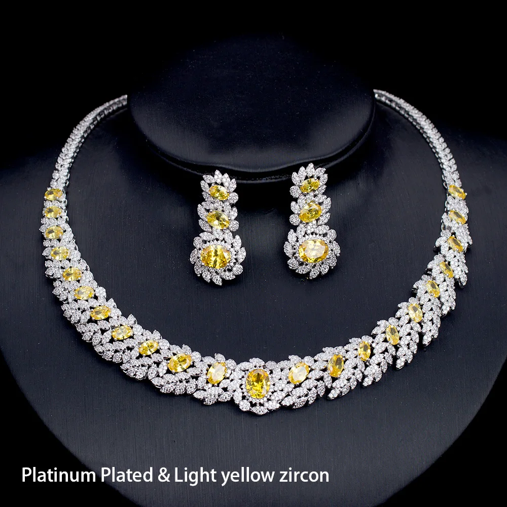 Невесты Talk разноцветные овальные CZ микро проложили комплект из сережек и