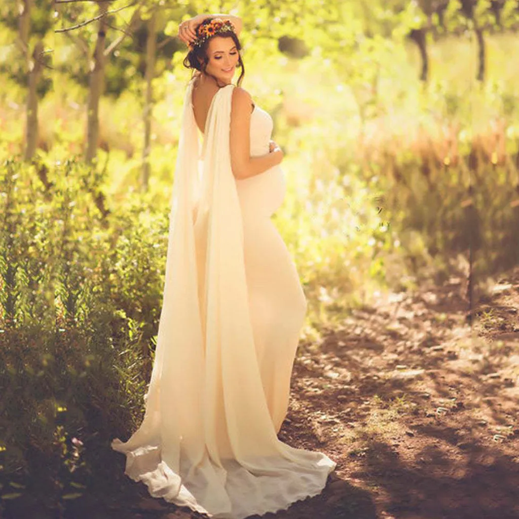 Женское платье без рукавов JAYCOSIN однотонное для беременных фотосессии | Мать и