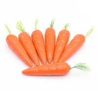 2550pcs 8cm carrot artificial plastic pe fruits and vegetables for easter party simulation carrot family kitchen decoration