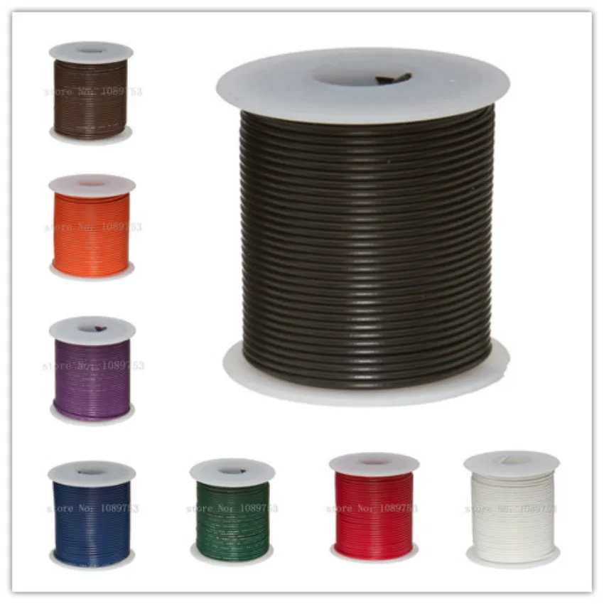 

30 Meters UL1007 Electronic Wire 24awg 1.4mm PVC Electronic Wire Electronic Cable UL Certification #24