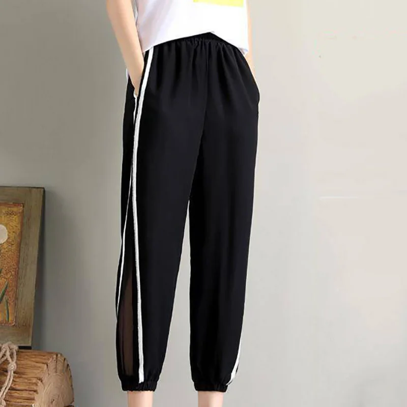

2Summer Spring Harem Pants Women Slim Pants Fashion Female Hip Hop Pants High Waist Loose Hip Hop Casual Trouser Mid Waist pants