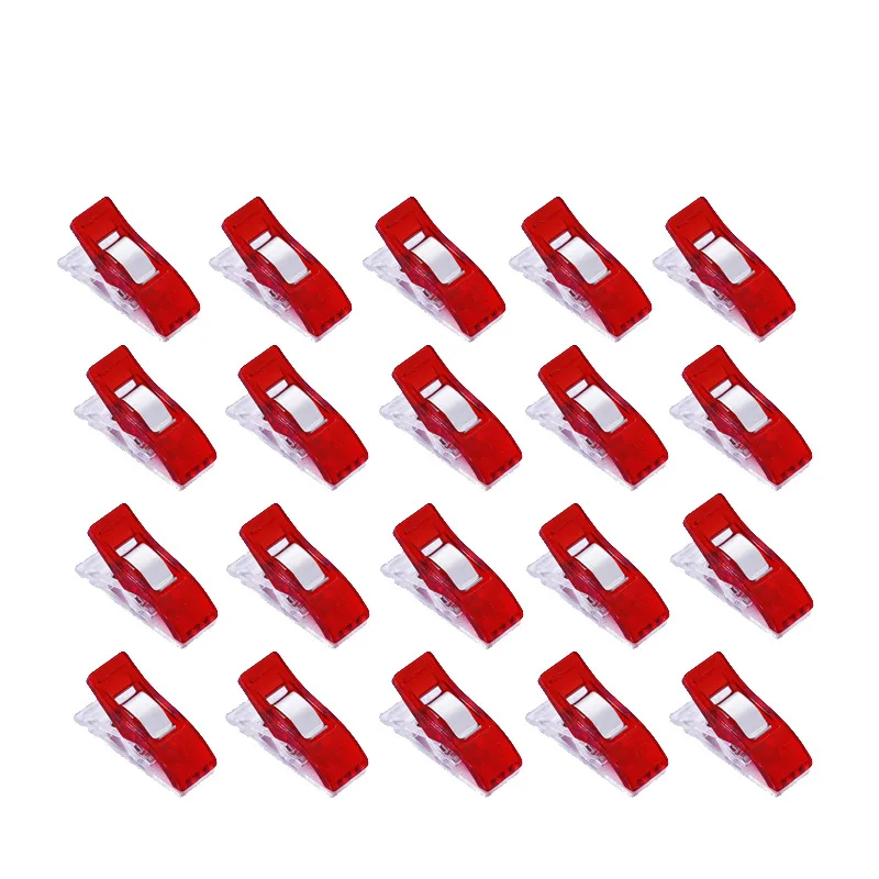 

20Pcs DIY Patchwork Job Foot Case Multicolor Plastic Clips Sewing Tools Sewing Accessories Crafts Sewing Clips