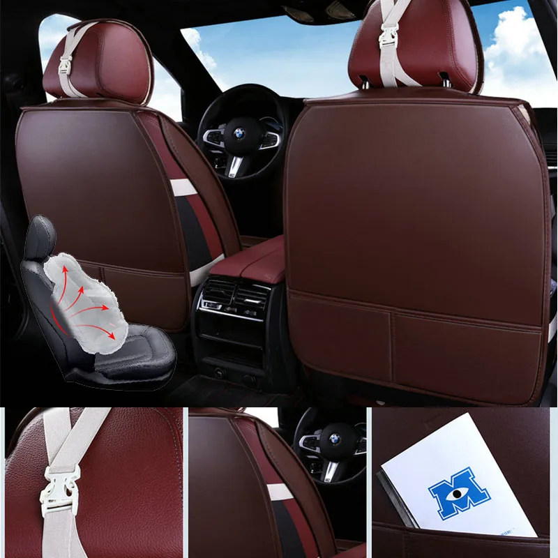 Чехлы для автомобильных сидений из искусственной кожи автомобильные аксессуары