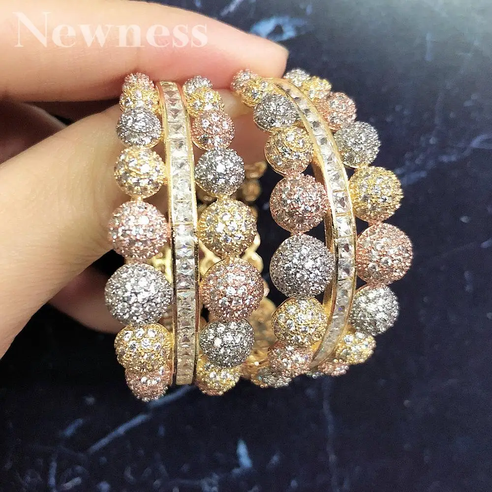 Женские серьги кольца с фианитом Newness роскошные свадебные квадратным кольцом