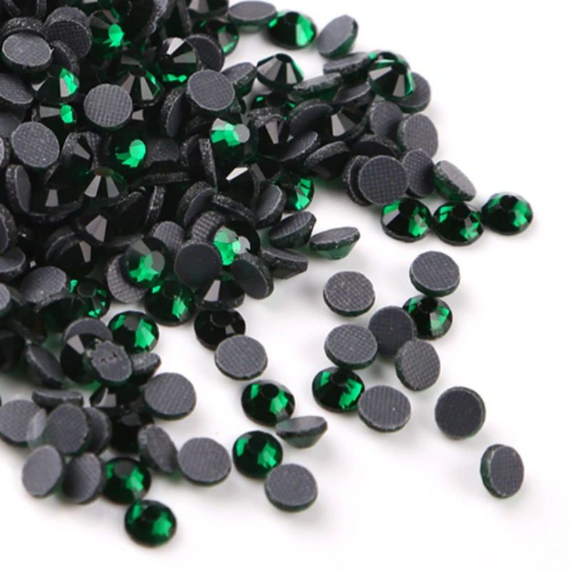 Стразы DMC с изумрудом (темно зеленый) стразы горячей фиксацией для стекла
