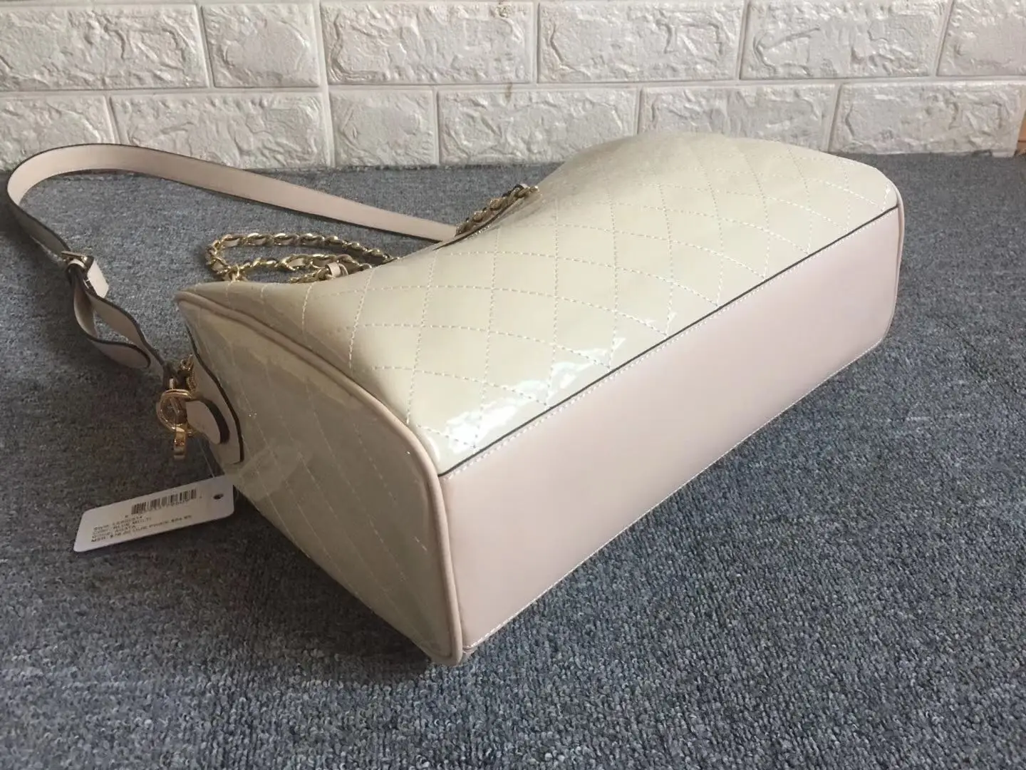 

New women's handbag PVC bright side large bag ringer shoulder crossbody bag