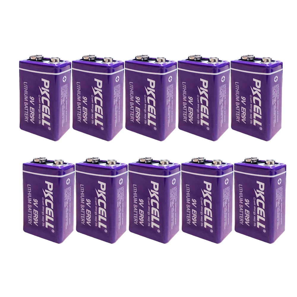 10 шт. ER9V 6F22 термометр 6LR61 PP3 1200mah литий-Тионилхлорид (Li-SOCl2) батарея ER 9V батареи