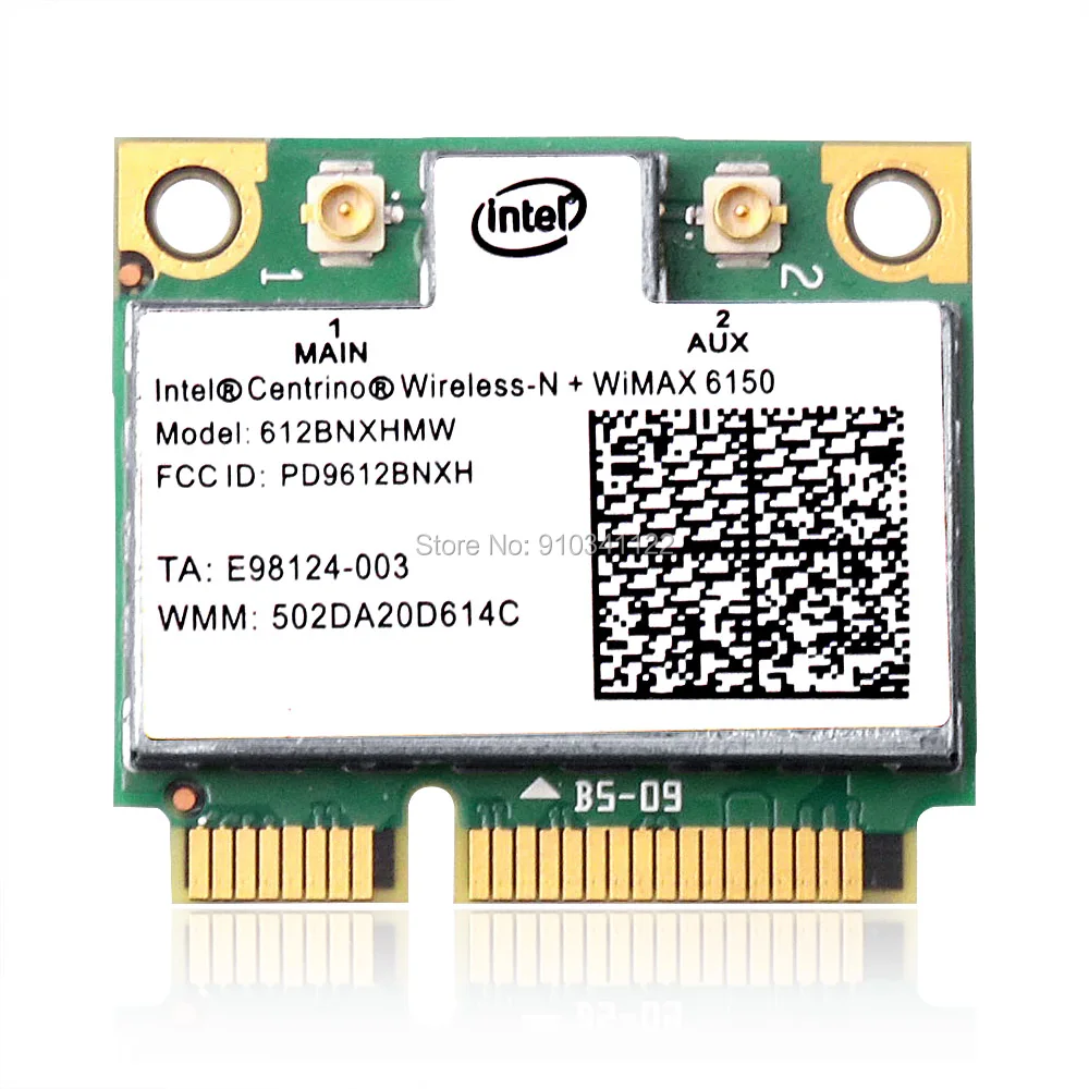 612BNXHMW WIMAX 6150 Wi-Fi мини PCI-E 300 Мбит/с 802.11b/n карта для Intel Centrino Advanced-N 0WT8X2 dell M17X R4 15Z 5523 7720