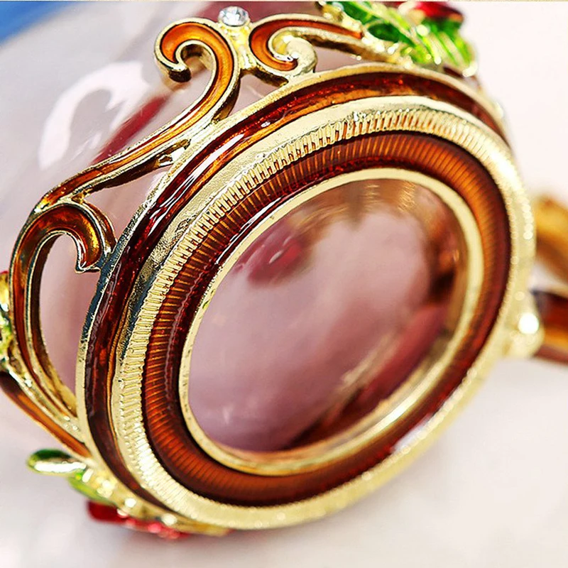 Красная синяя розовая эмалированная зернистая кофейная кружка Бабочка роза