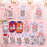 dog hoodies pet clothes for dogs animal print dog clothes spring and autumn vest jacket cat clothing yorkies teddy leisure coat