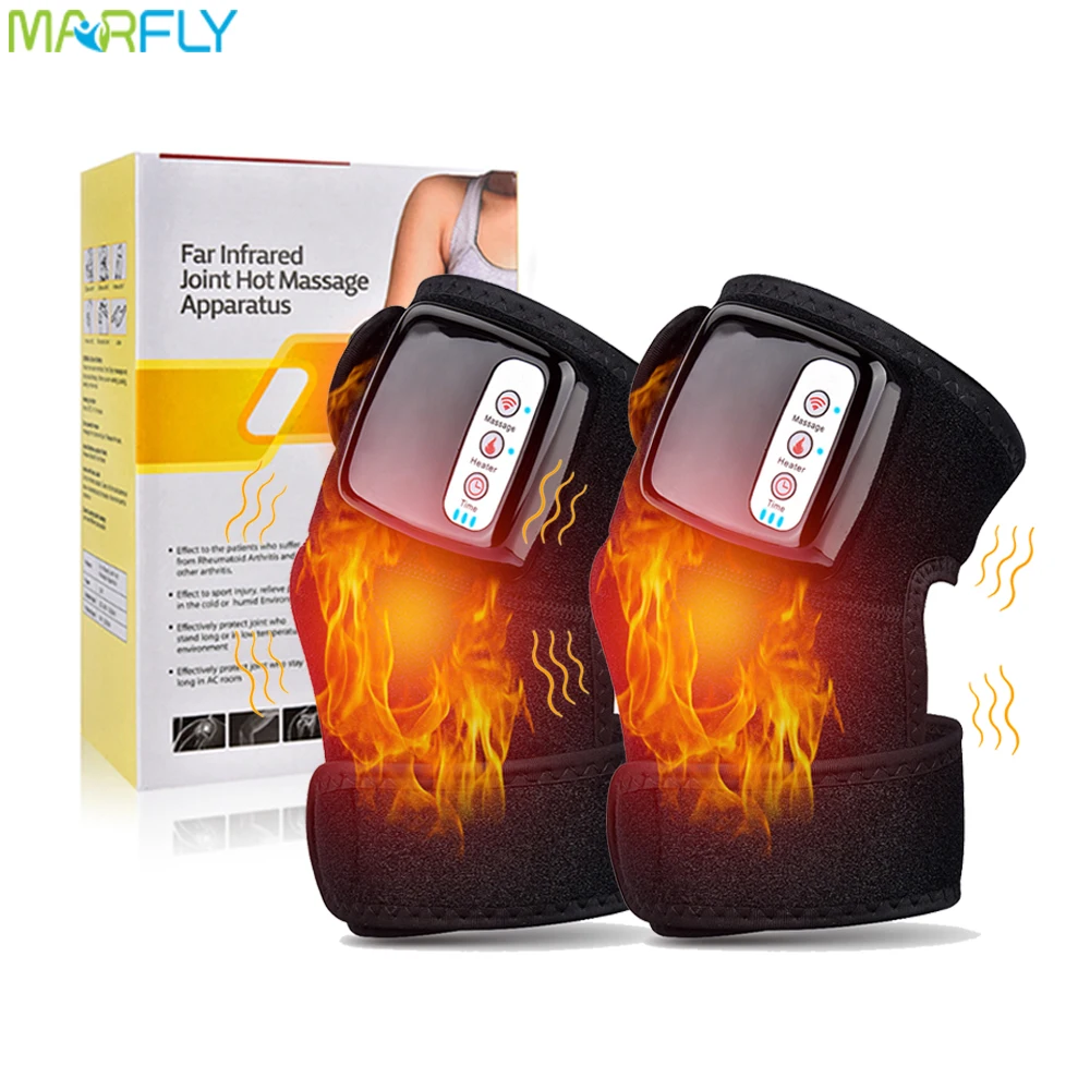 

Heating Knee Massager With Vibrators Electric Legs Warmers Back Shoulder Far Infrared Joint Brace Support Relax Pain Relief Pads