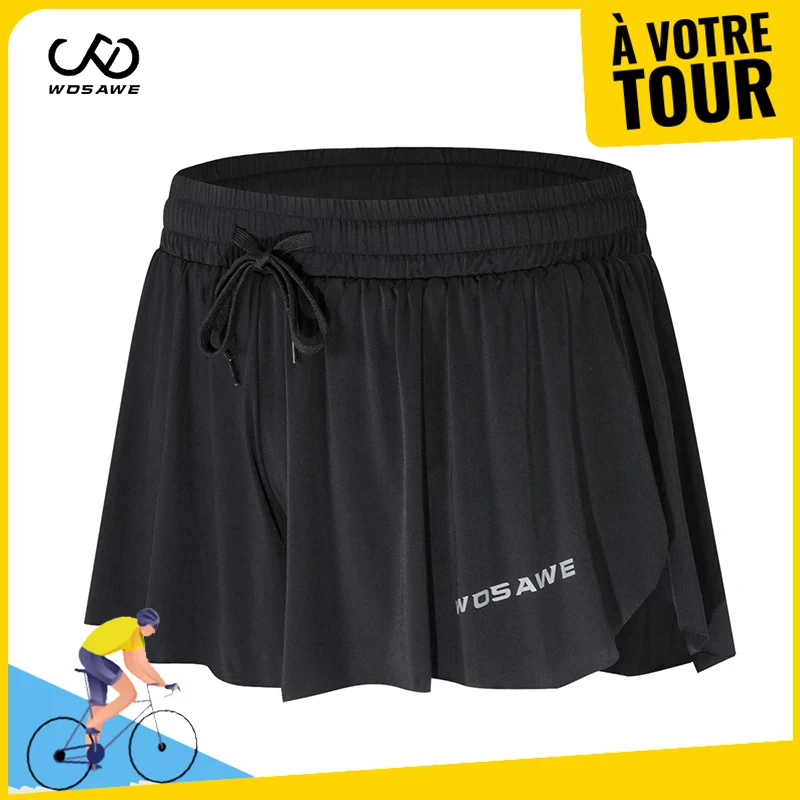 Женские велосипедные гелевые шорты WOSAWE юбка Ультралегкая дышащая велосипедная