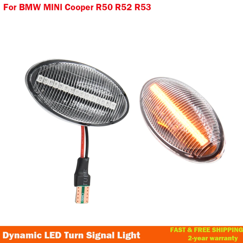 

Для BMW для Mini Cooper R50 R53 R52 Динамический светодиодный поворотный сигнал босветильник Фонарь Светодиодный Боковой ретранслятор лампа
