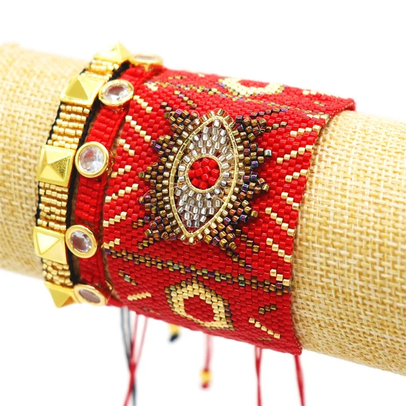 Женский браслет в этническом стиле Миюки из Мексики 2020 Турецкий Дурной глаз