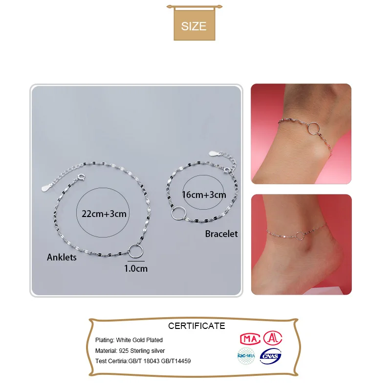 Trustdavis 100% 925 модные ювелирные изделия из твердого стерлингового серебра цепочка