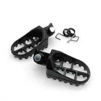 2pcs aluminium motorcycle foot pegs footrest black for honda yamaha 5070110cc