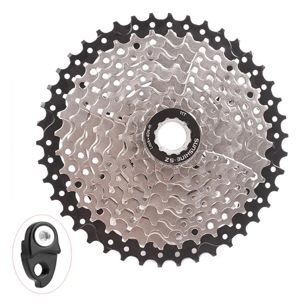 

SUNSHINE Bicycle Freewheel Durable Lightweight 9 Speed Metal Cassette Freewheel for 11-42T Mountain Bikes cassete 12v cassette