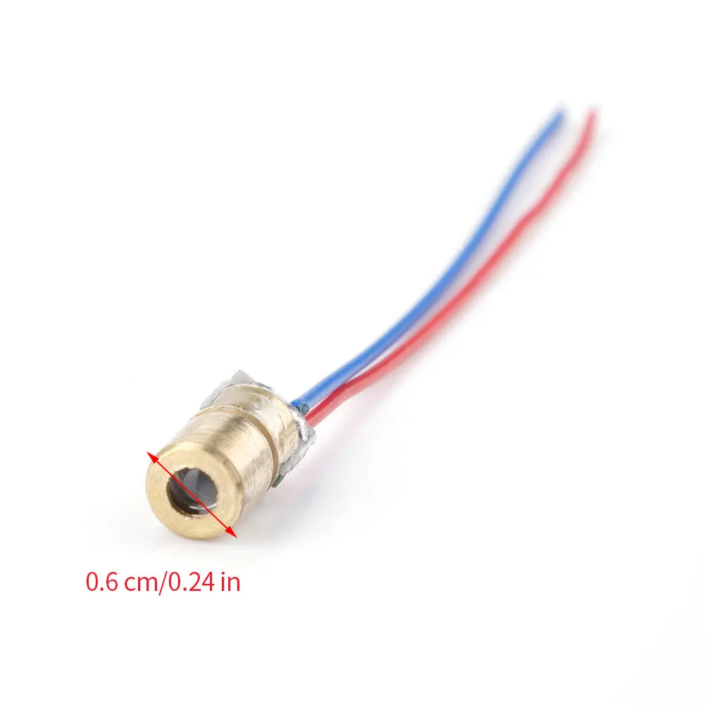 

10pcs Mini Dot Diode Module 5mW 650 Nm Red Dot Laser Diod Copper Tube Light Circuit 5V 650nm Module Pointer Sight Copper Head