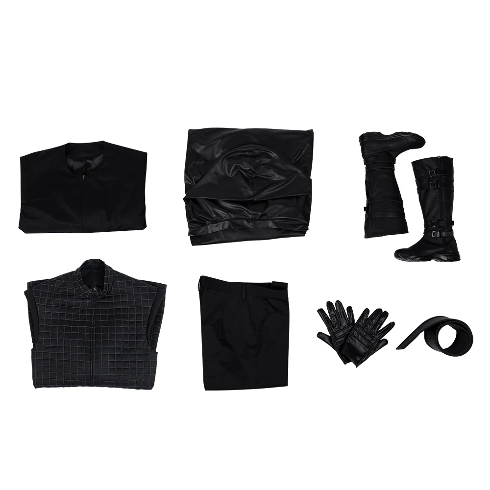 The Last Jedi Kylo Ren Cosplay Costume Halloween Suit Adult Men's Jacket Custom Made Cloak