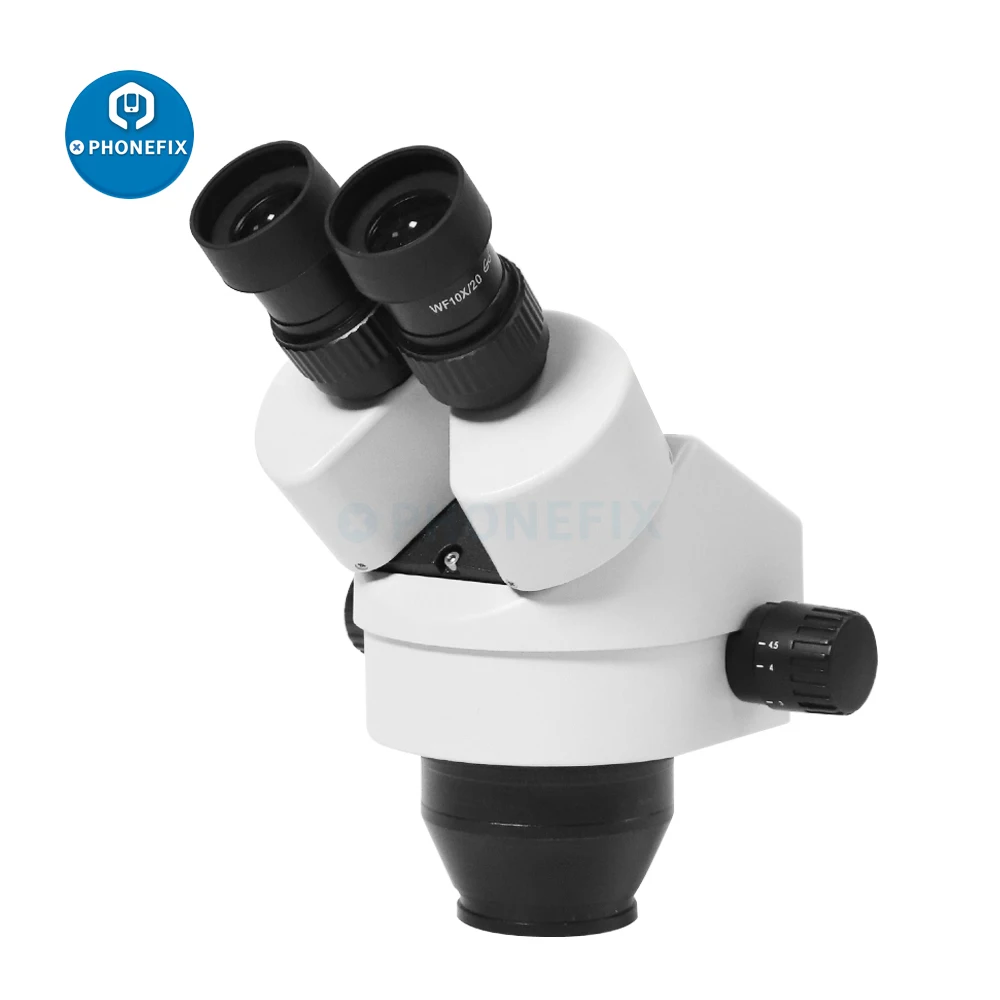 binocular stereo microscope for mobile phone pcb micro soldering 7 45x continuous zoom simul focus microscope head parts free global shipping