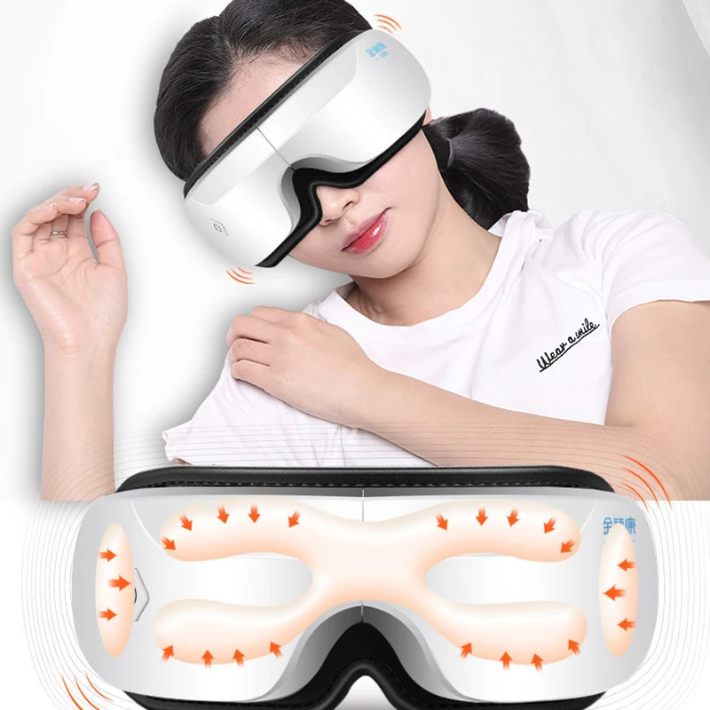 4D умная подушка безопасности Вибрационный массажер для глаз инструмент ухода за