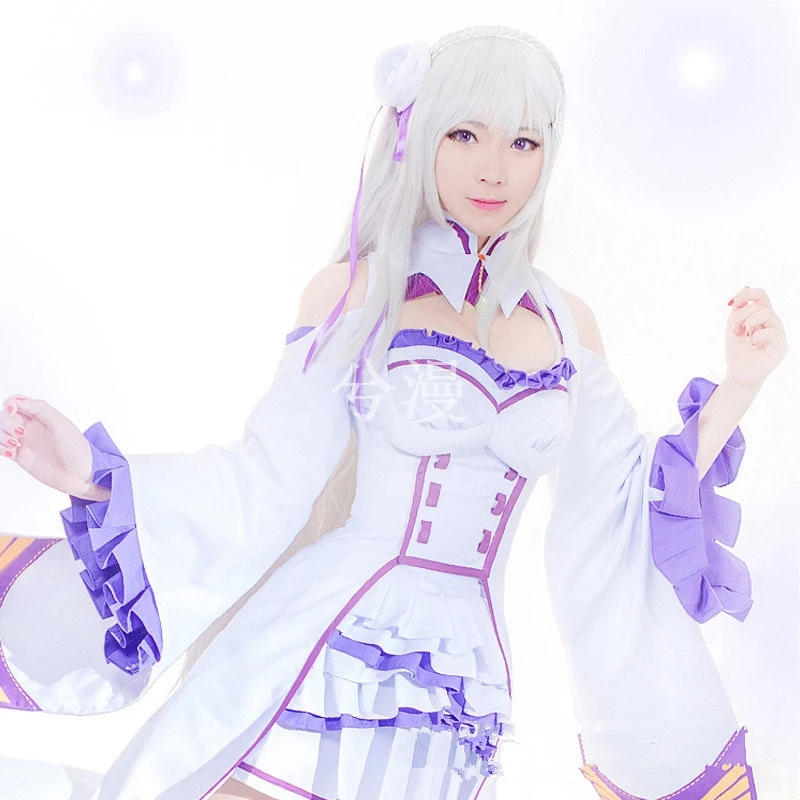 Парик для косплея из аниме Re:Zero kara Hajimeru Isekai Seikatsu re:Life In A Different World From Zero Emilia |