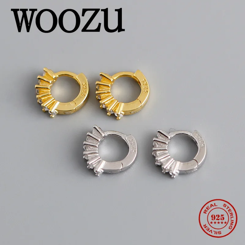 WOOZU реальные 925 стерлингового серебра Pave кристаллом циркона мини медведь с