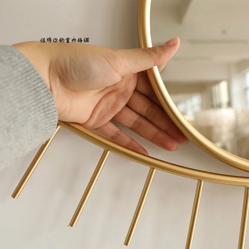 Скандинавские Инс железные художественные зеркальные украшения для глаз