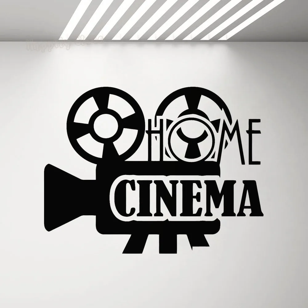 

Home Cinema Wall Decal Movie Film Poster Theater Sign Quote Vinyl Wall Sticker Playroom Living Room Decor Film Strip Mural G881