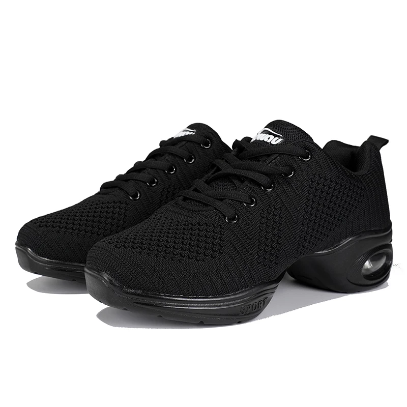 HROYL Women Dance-Shoes Sneaker Modern Soft Breathable Sports Casual Dancing Shoes Practice Fitness Dance Shoes Lightweight