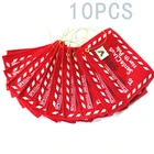 10 шт., конверт для конфет с буквами в виде Санта-Клауса