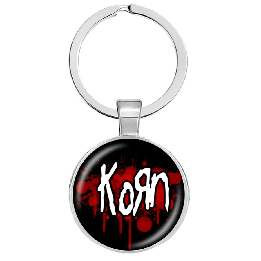 Новые Korn брелки ручной работы круглые тяжелые металлические рок группы для