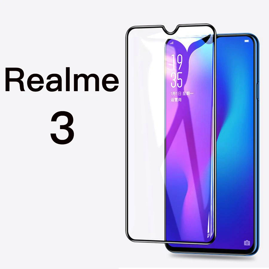 Realme 3 GFAITH для Realme 3 Защитная пленка для экрана, 3D Полностью закаленное стекло для экрана для Realme 3 Pro 2 Pro C2 стекло Realme 5 Pro X2 Pro - Цвет: Realme 3