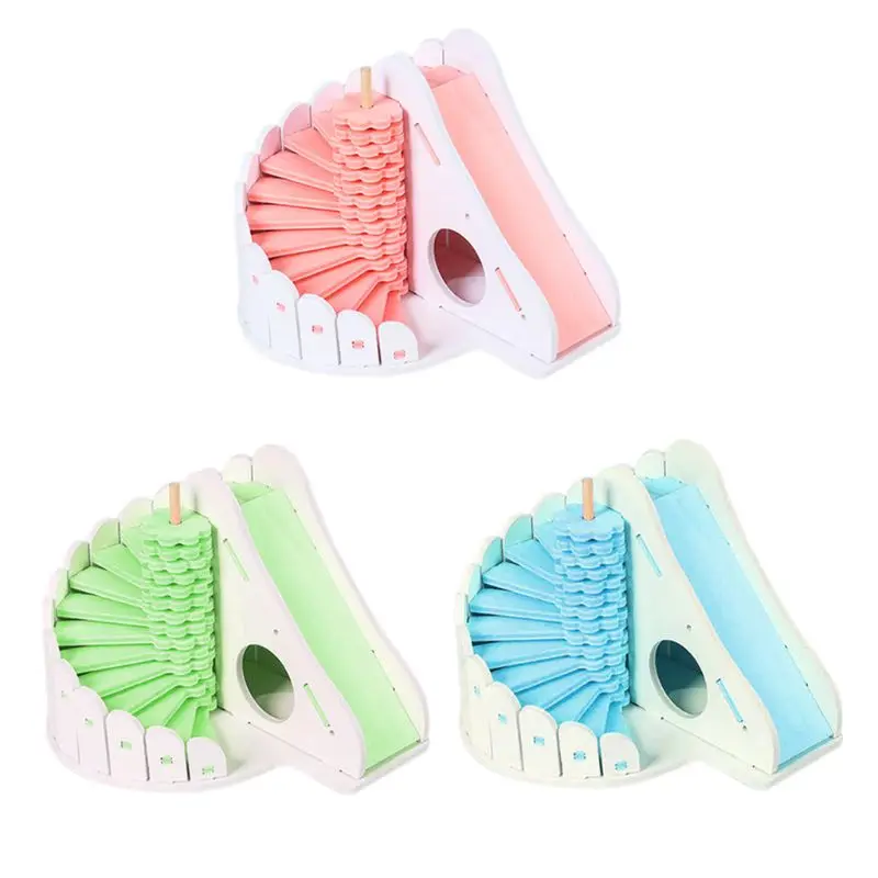 Домик для укрытия маленького хомяка домашних животных лестница игрушка игр