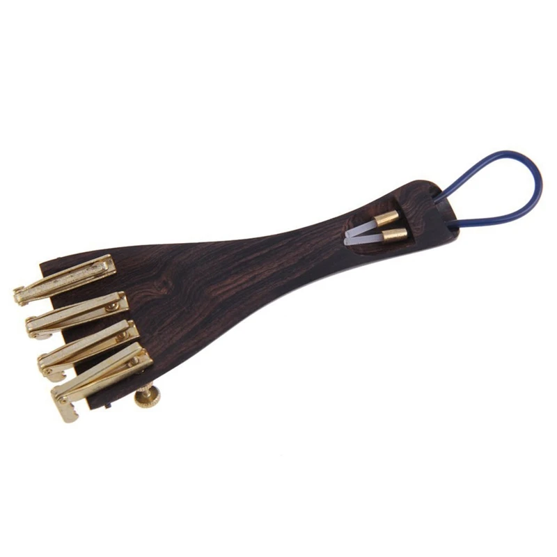 

A Natrual ebony wood 4/4 violin accessories Set of 4PCS Pegs, chinrest Chin Rest, End Pin,4PCS Fine Golden Tuners ,Tail Gut