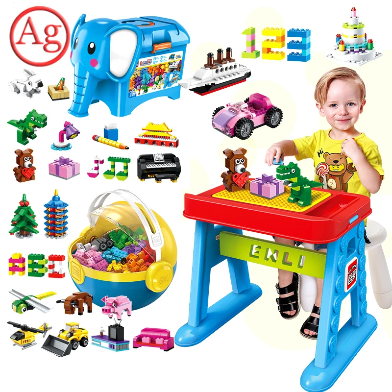 

Enlighten DIY Creativer Bulk Building Block Compatible Classic For Boy Girls Assemble Brick Educational Toys For Children