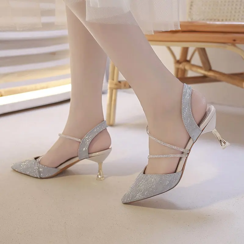 

2021 new casual breathable fashion summer sandals women's point toe shoes