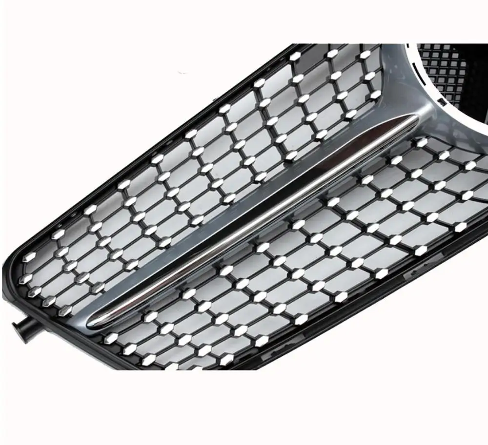 

For MERCEDES-BENZ W204 DIAMOND GRILLE C-CLASS C200 C300 C220 C280 2007 2008 2009 2010 2011 2012 2013 2014