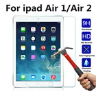 9H закаленное стекло для защиты экрана для ipad Air 1 2 2017 2018 9,7 дюймов Pro 9,7 без пузырьков от царапин HD прозрачная защитная пленка