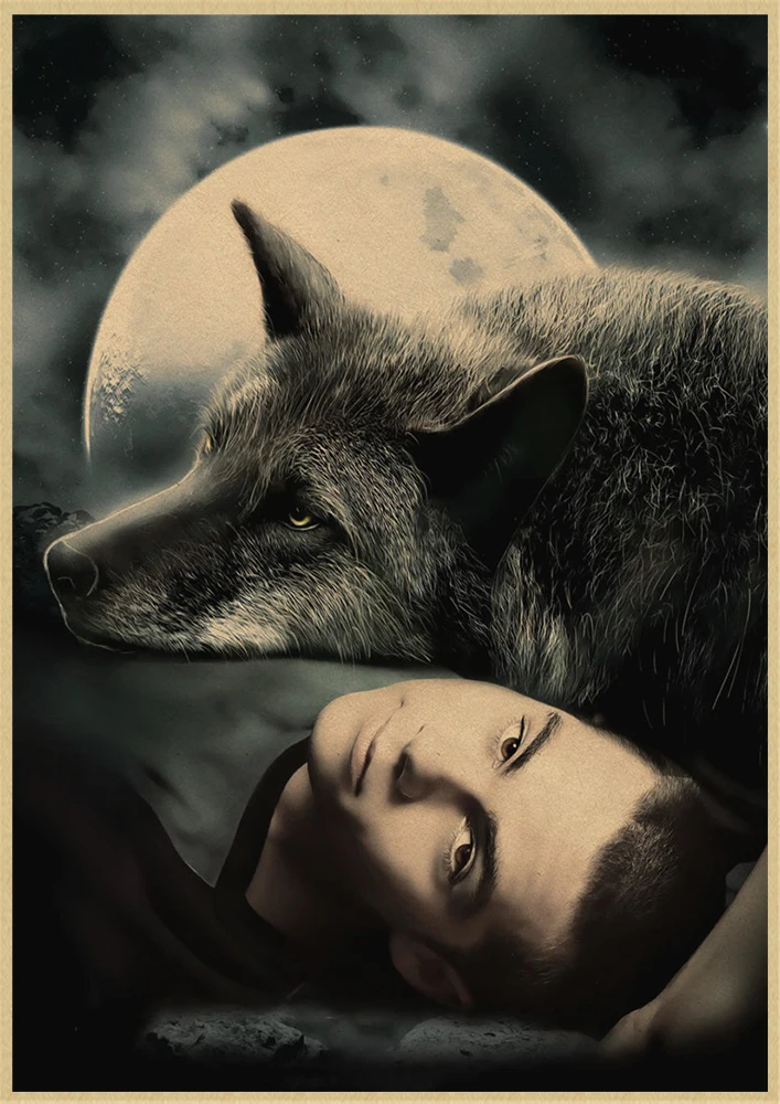 Подростковые постеры с волком фотография из крафт бумаги четкое изображение